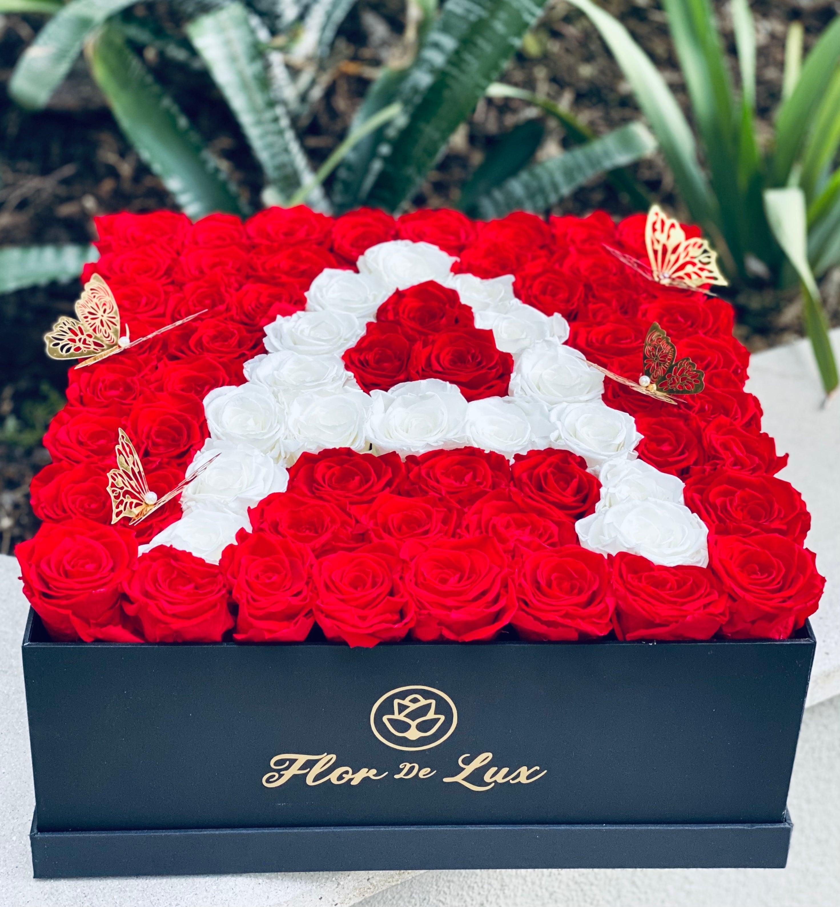 Jumbo Square Box - Preserved Roses - Flor De Lux