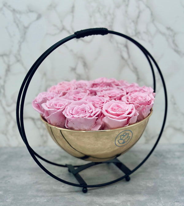 Home Collection Bowl Vase - Preserved Roses - Flor De Lux