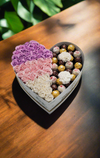 Aromatic XL Ombre Gift Heart - Rose Soap & Ferrero Combo