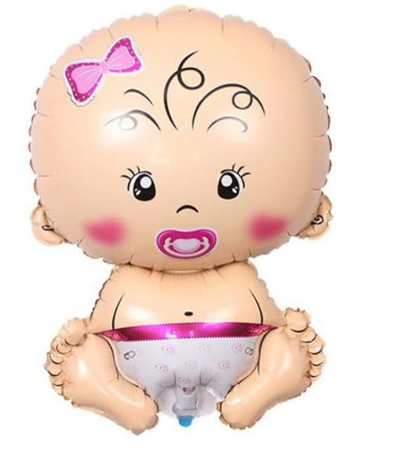 Baby Girl Shape Balloon - 34 Inch(+$15)