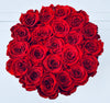 XL Black Round Box - Preserved Roses