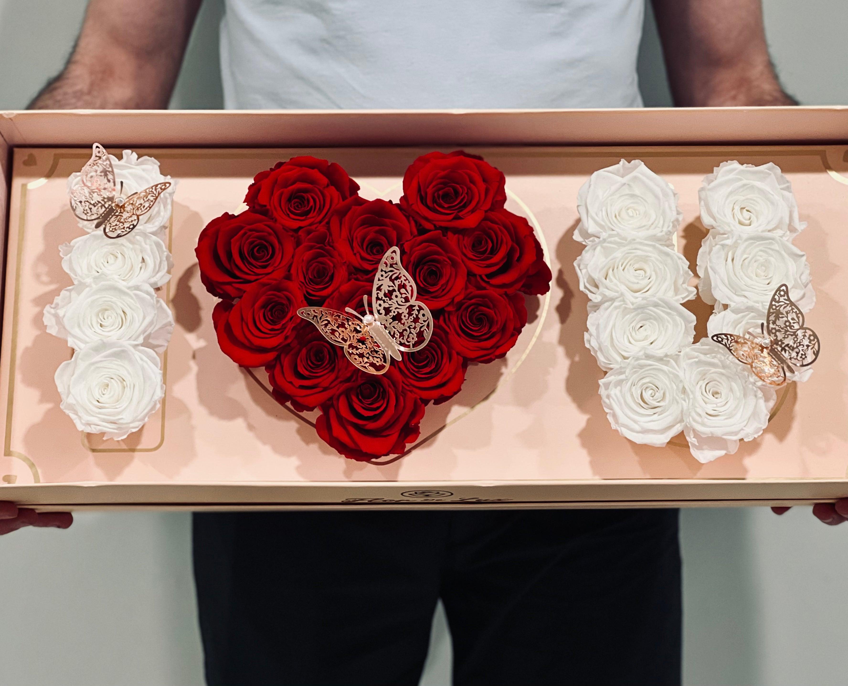 I Love You Box - Preserved Roses - Flor De Lux