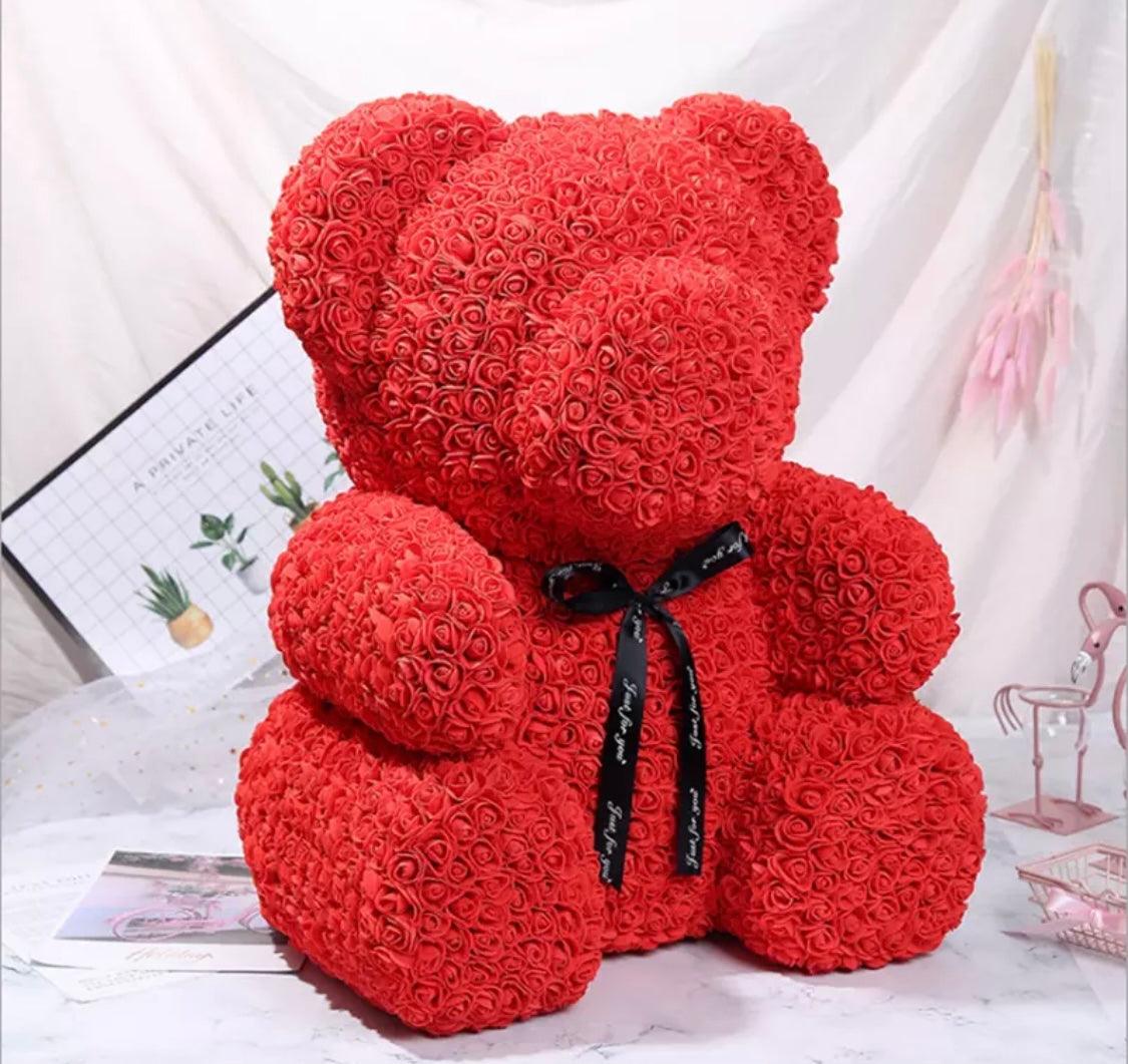 XL Red Rose Bear - LIMITED EDITION - Flor De Lux